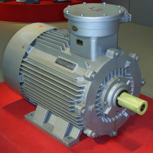 YB3-90S-6防爆电机45°角实拍